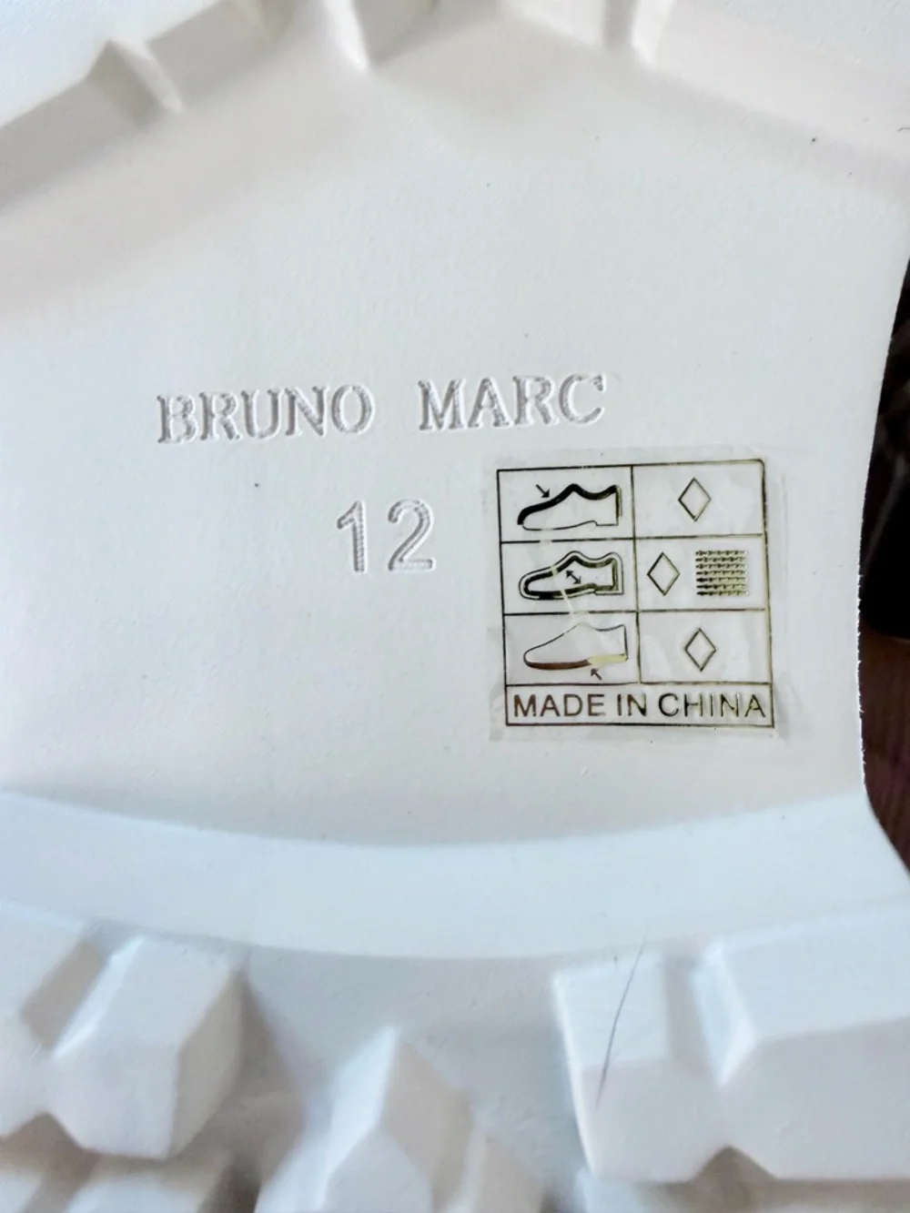 Bruno Marc Men’s Gray Lug Sole Oxford Shoes Size 12 NWOB